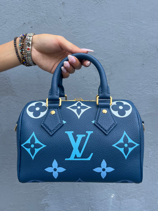 Louis Vuitton Empriente Speedy Bandouliere 20: Degrade Blue