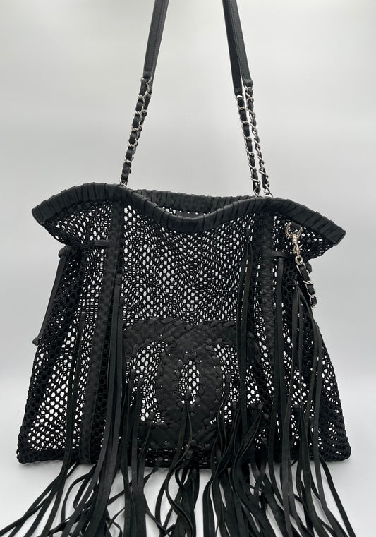 Chanel Timeless Fringe Crochet-Black