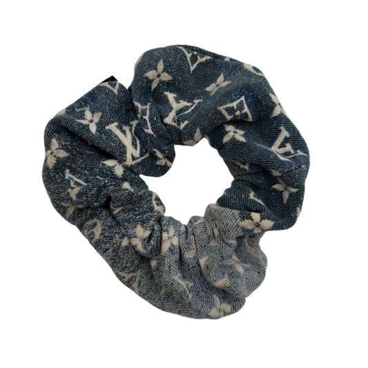 LOUIS VUITTON Denim Monogram Hair Scrunchie