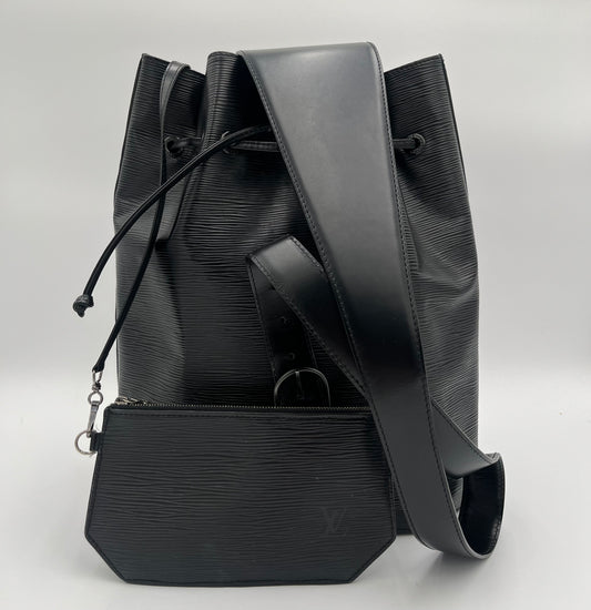 Louis Vuitton Sac A Dos Sling-Black Epi