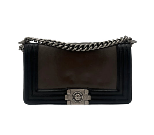 2011 Chanel Glazed Calfskin Boy Bag