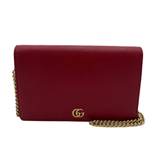 Gucci GG Marmont Leather Mini Chain Bag