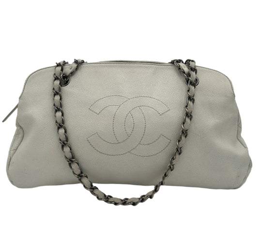 2010 Chanel Dual Pocket Bag-Ivory