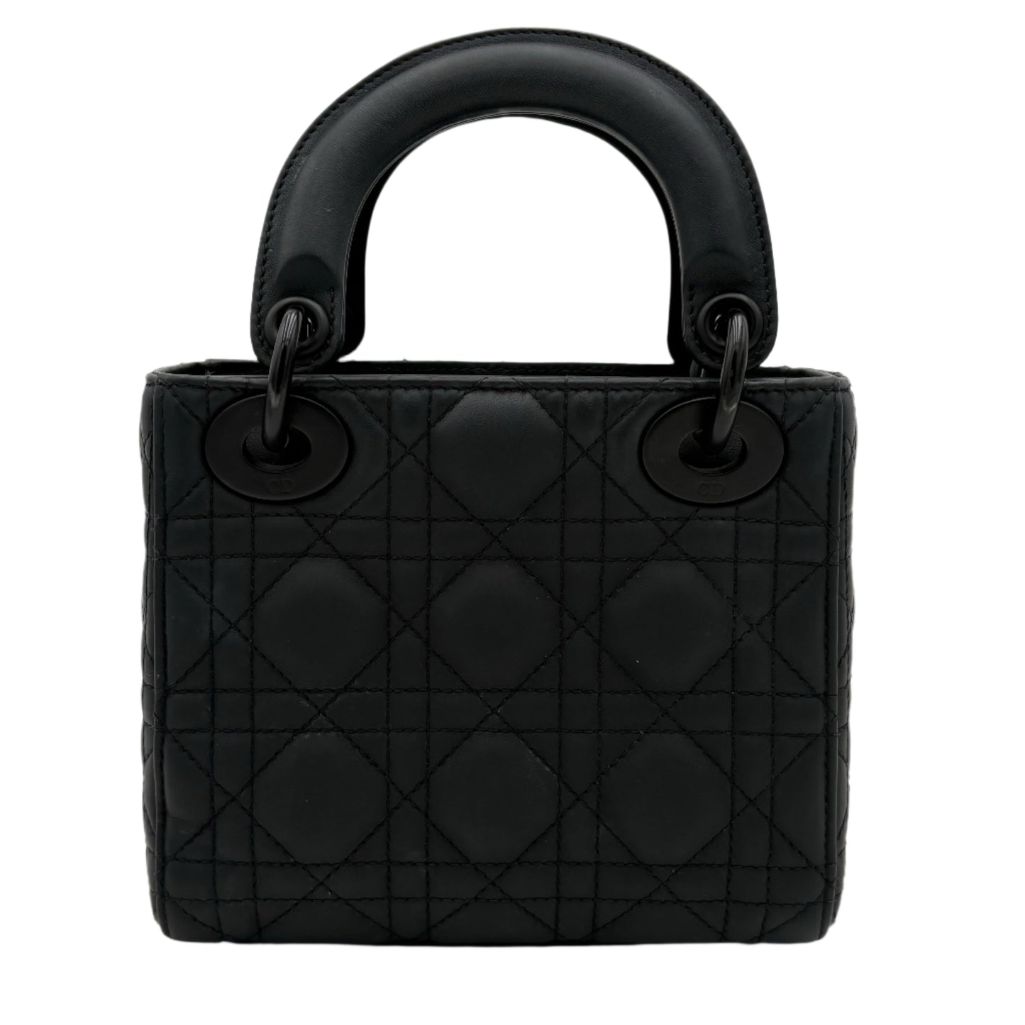 Christian Dior Lady Dior Mini Cannage Black Lambskin