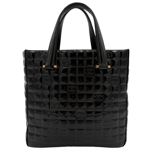 Chanel Quilted Patent Tote-Black