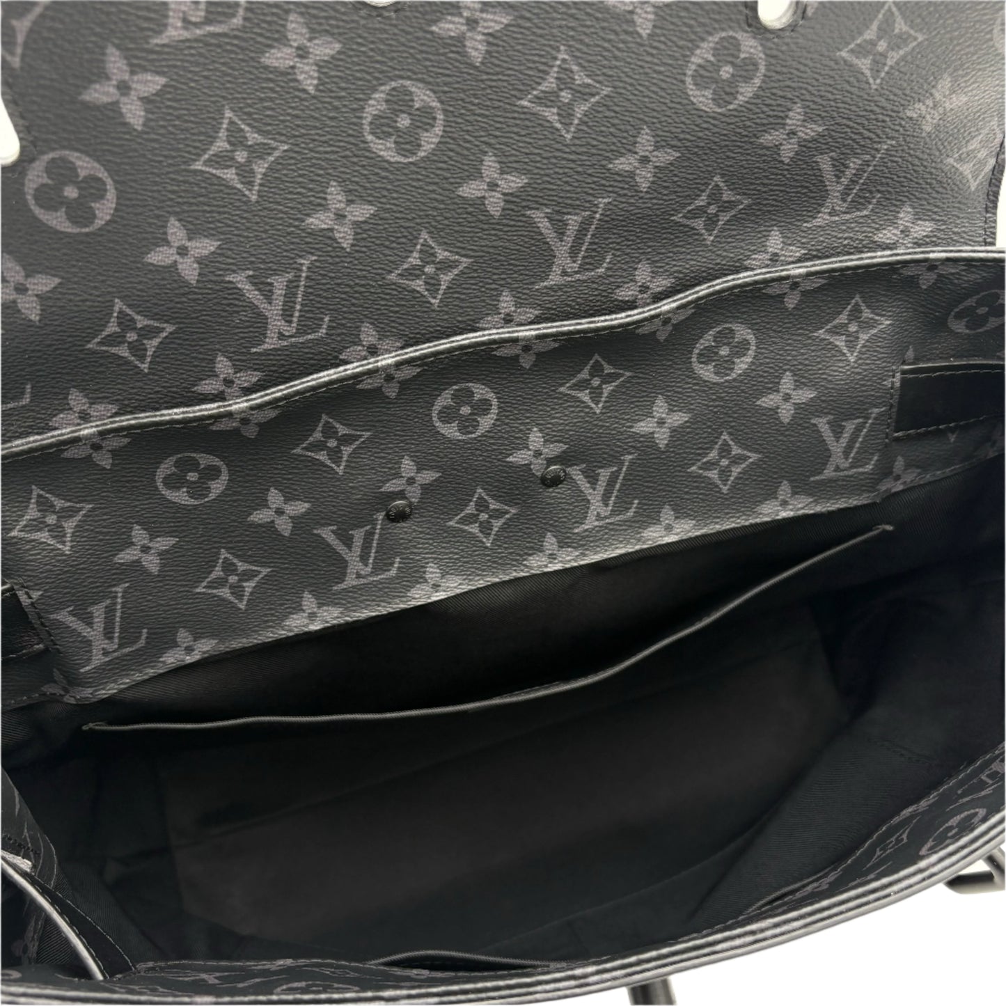 2019 Louis Vuitton Black Taurillon Monogram Eclipse Steamer PM