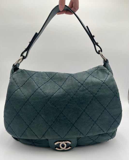 2011 Chanel Quilted Chanel Bag-Blue