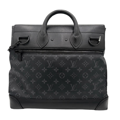 2019 Louis Vuitton Black Taurillon Monogram Eclipse Steamer PM