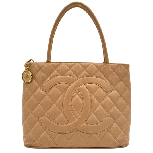 Chanel Medallion Tote-Beige