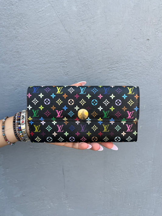 Louis Vuitton Sarah Long Wallet-Multicolor