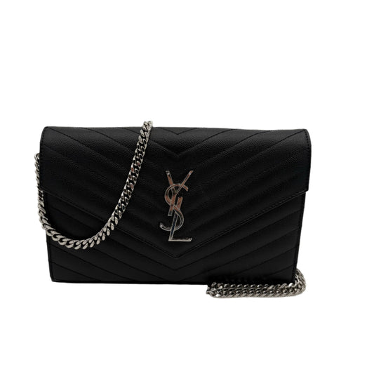 YSL Monogram Matelasse Leather Wallet On Chain