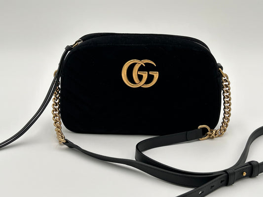 Gucci GG Marmont Velvet Camera Bag