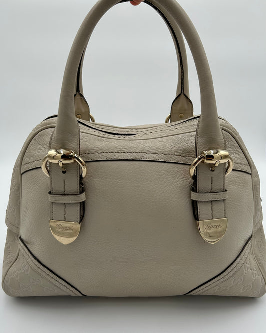 Guccissima Large Signoria Bag-Off White