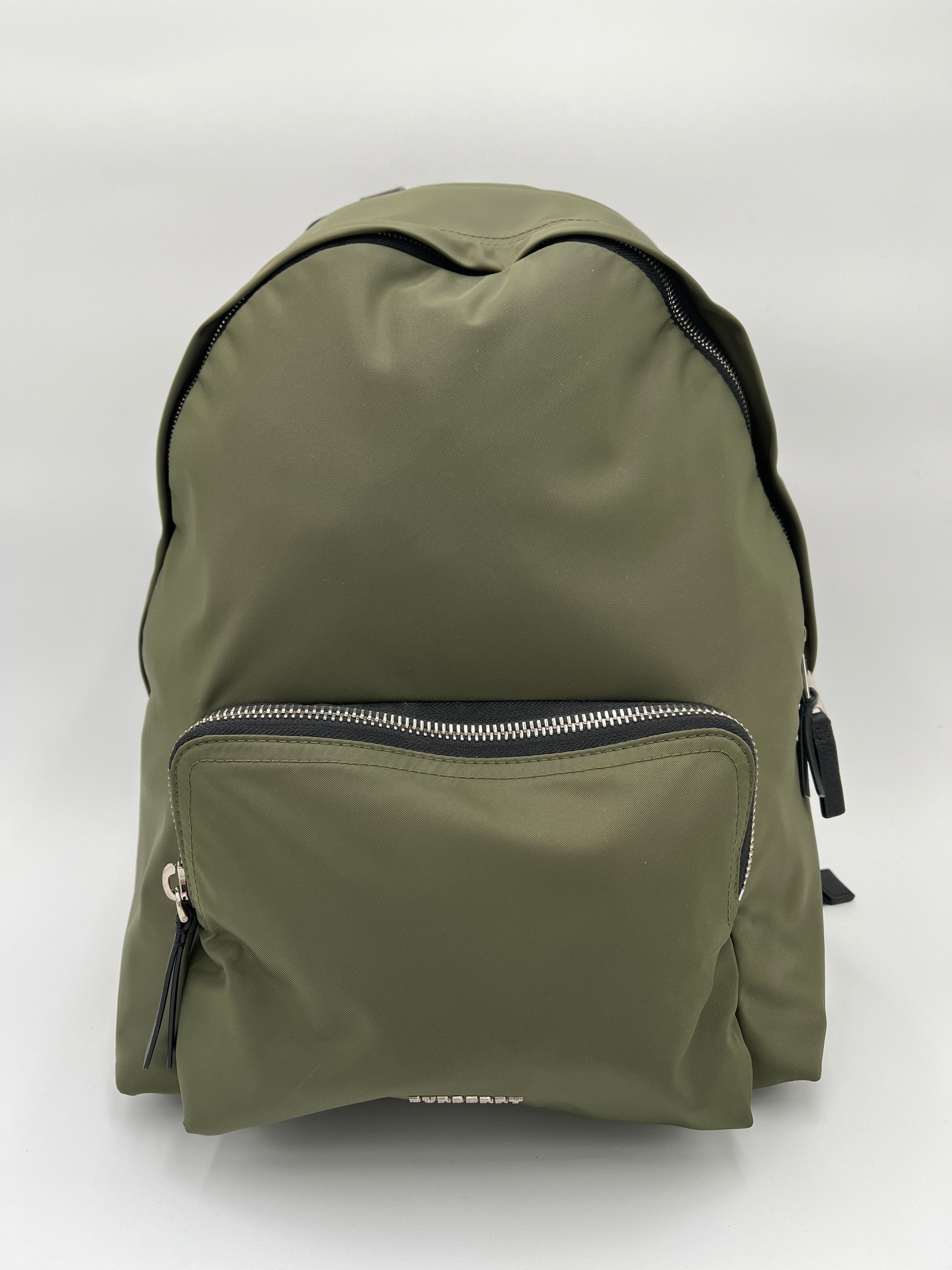 Burberry fashion backpack green