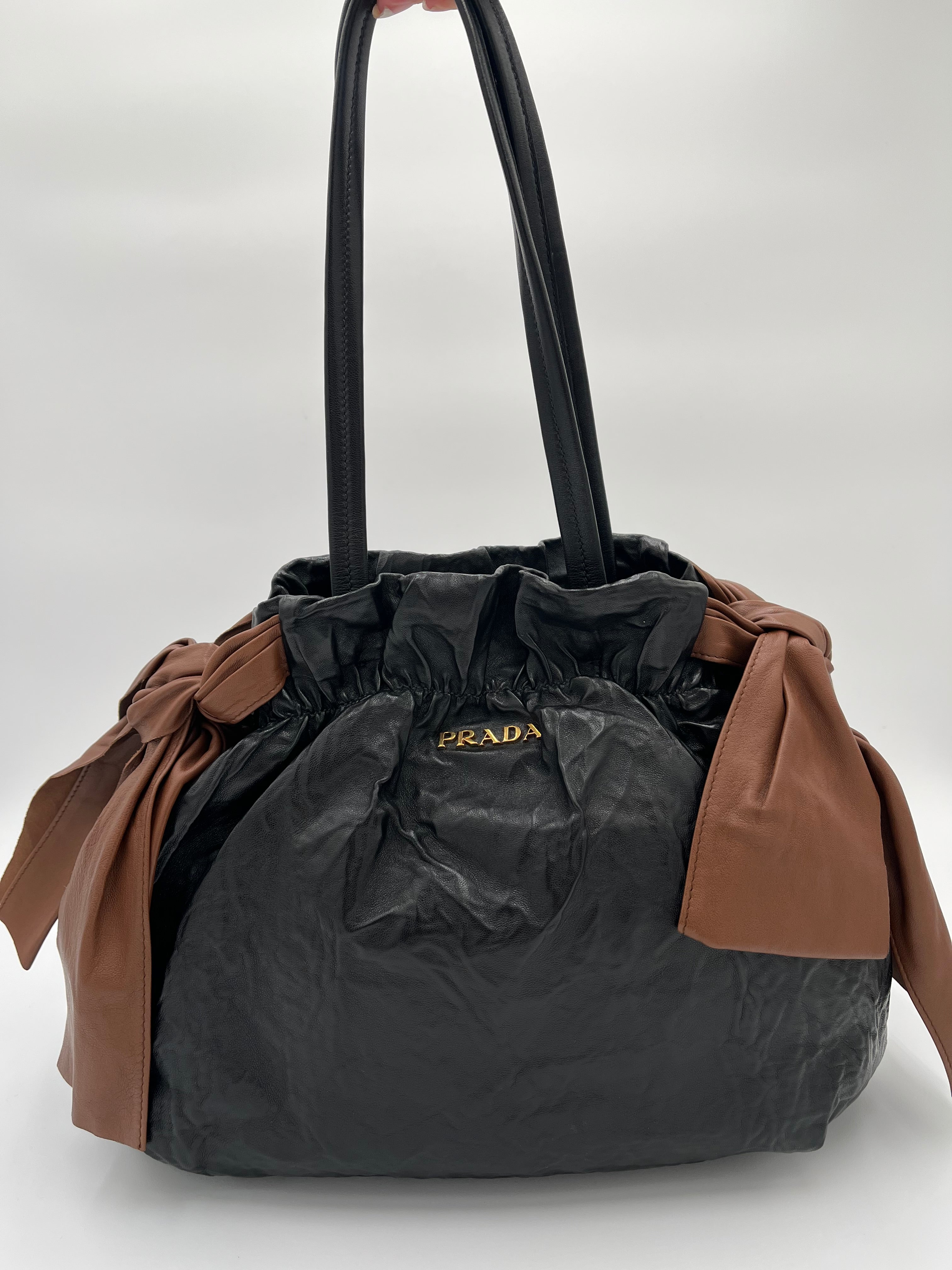 Prada hotsell Bow Nappa Leather Satchel