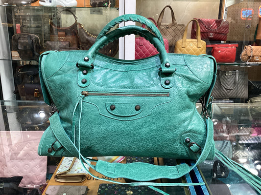 Balenciaga City Bag- Emerald Green